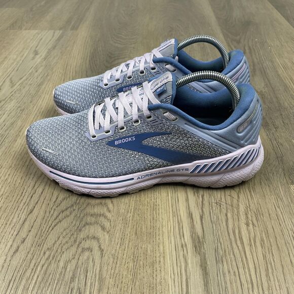 Brooks Adrenaline GTS 22 Shoes Womens Size 10 Blue Gray Running Cushion - Picture 3 of 10